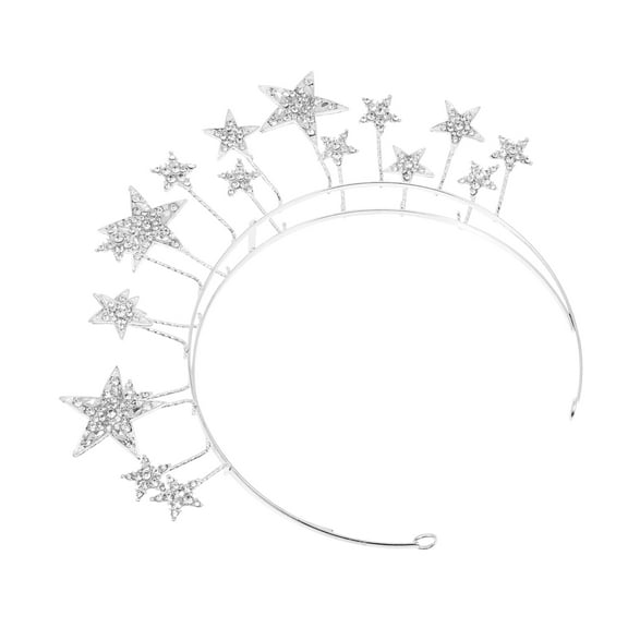 Star Crown Headband Tiara Bridal Goddess Clothing Delicate Details Alloy Rhinestone Bridesmaid Miss