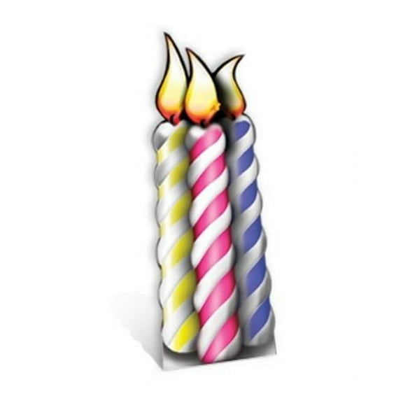 Star Cutouts Birthday Candle (Group) Cardboard Cutout Life Size Standup