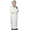 thumbnail image 1 of Star Cutouts Queen Elizabeth wearing Crown Cardboard Cutout Life Size Standup, 1 of 1