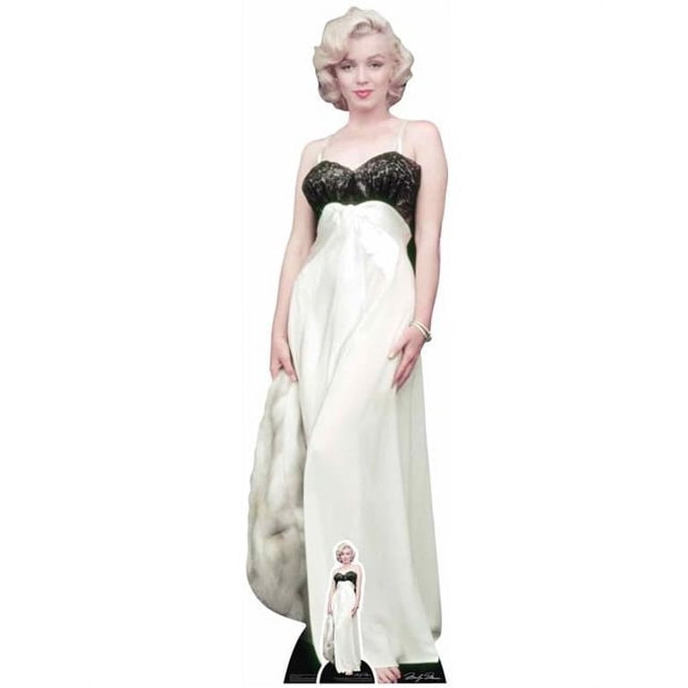marilyn monroe white satin dress Marilyn Monroe shines in white satin