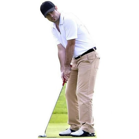 Star Cutouts SC2021 Golf Player Putting Life Size Cardboard Cutout