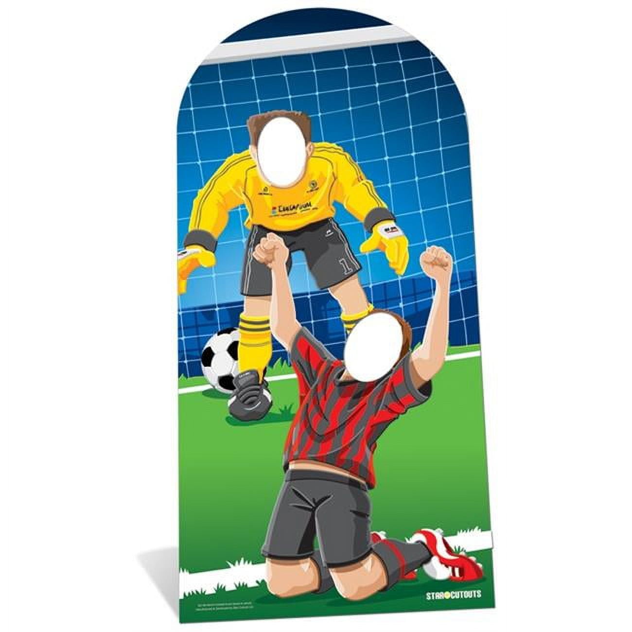 Star Cutouts SC708 Adult World Football Soccer Stand-in Cutout - 75 x 37 x 1 in.