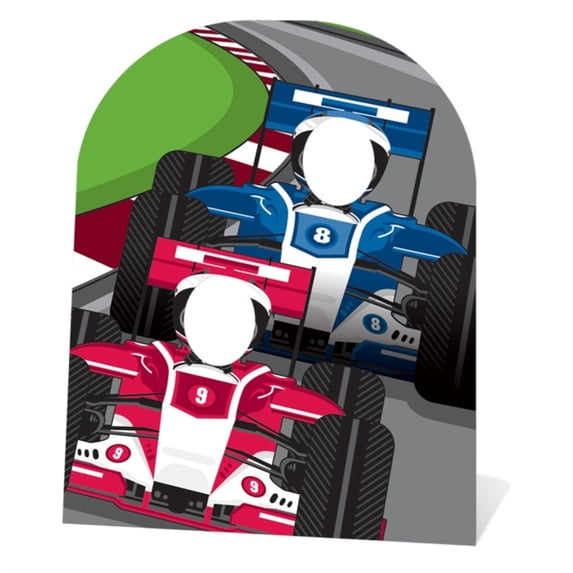 Racing Car Stand In Cardboard Cutout Cardboard Cutout