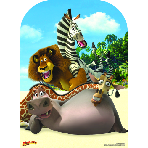 Star Cutouts SC971 Madagascar Stand-In Life Size Cardboard Cutout