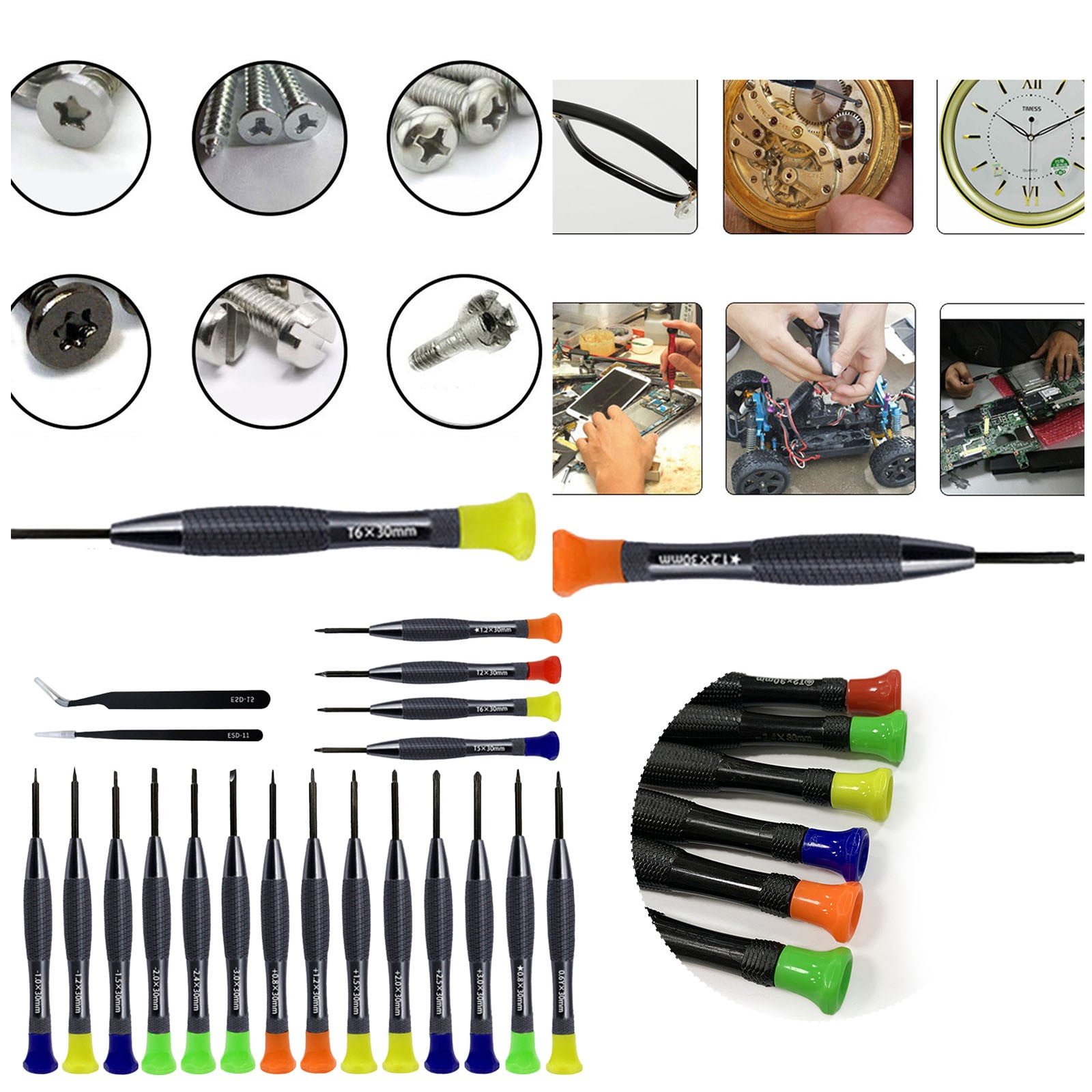 Star Dad Watch Set Screwdriver Battery Charger Hand Key Flat Head