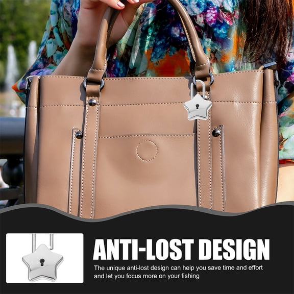 ULDIGI Star-Shaped Laptop Padlock, Small Metal Alloy Key Lock for Diary, Book, Decoration, and Personal Security Use