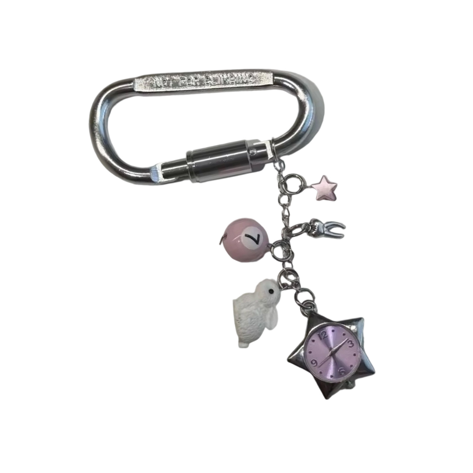 Star Dials Rotating Keychain Decoration For Bags Backpacks Clock Key ...