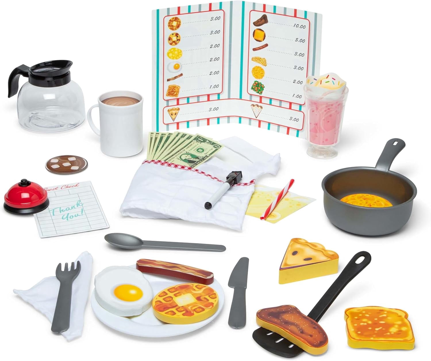 Lollipop My Sweet Home Stainless Steel Kids Cookware Playset - 8-Piece Toy Pots & Kitchen Tools For Toddlers Age 3+