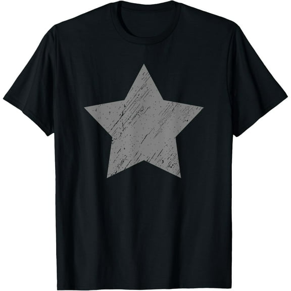 Star Distressed Gray Vintage Star T-Shirt