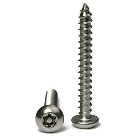 Star Drive Button Head Security Sheet Metal Screws #14 x 1-1/2" Qty 25