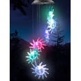thumbnail image 1 of Star Face Solar Wind Chime LED RGB Color Changing Hanging Lights - Outdoor Solar Garden Decorative Lights for Walkway Pathway & Patios, 1 of 6