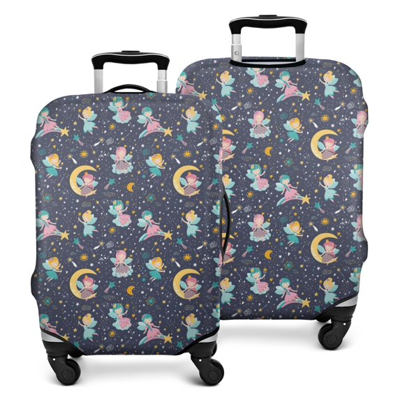 Star Fairy Princess Pattern Luggage Cover Fashion Suitcase Cover Baggage Covers Fit 25-28 Inch Luggage (Go Travel)