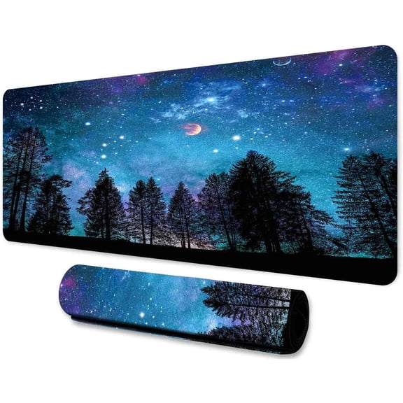 Star Fairytale Fantasy Universe Mouse Pad 31.5x11.8in Non-Slip Rubber Base Perfect for Gaming & Work