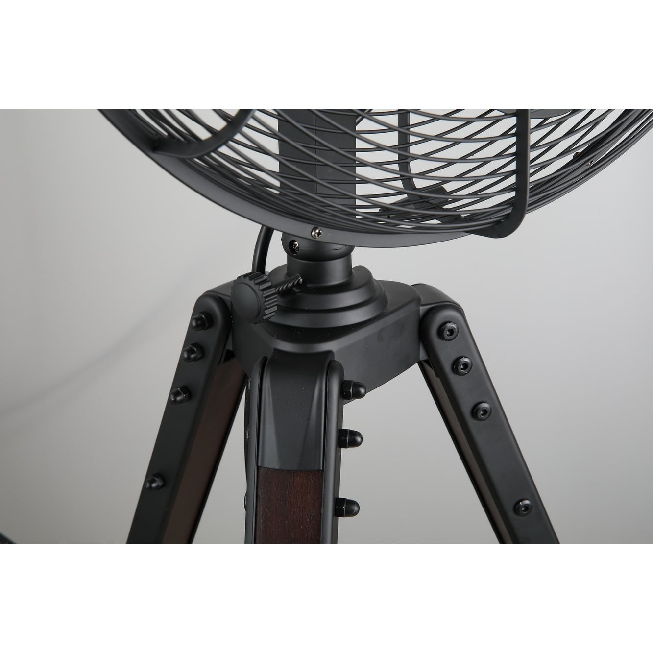 Star Fans Star Fans Star Tripod 16-inch Stand Fan with Wooden Legs Black N/A ...