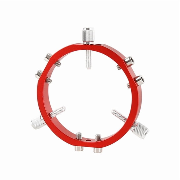 Star Finder Mount 3-Point Astrophotography Guide Locking Rings for Telescope Mount Finder Pointer 90mm Red,1 x Guide Ring,Red