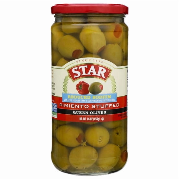 Star Fine Foods Olives Stuffed with Minced Pimiento, 16 oz