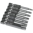 thumbnail image 1 of Star Five Pointed Drill Bits & Set, Steel, 7 Count, 1 of 8