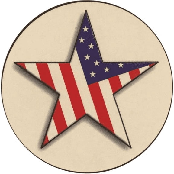 Star Flag - Round Sticker - 2 1/2" Round