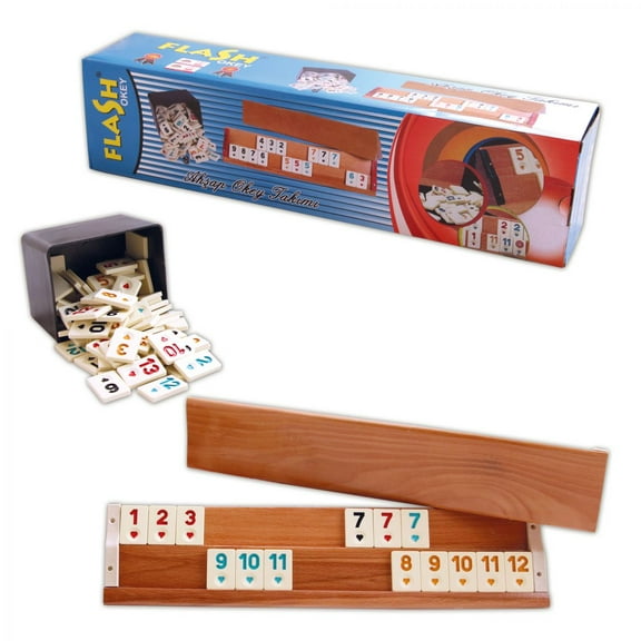 Star Flash Wooden Rummikub Set