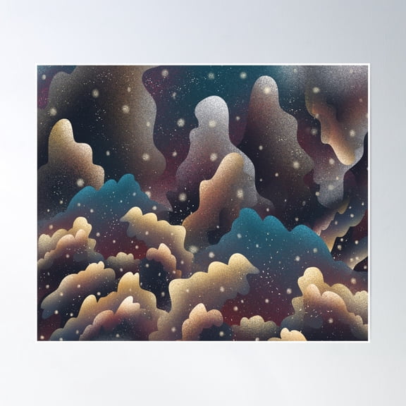 Star Forest Poster Wall Art, Modern Wall Decor, 8x12 UNFRAMED