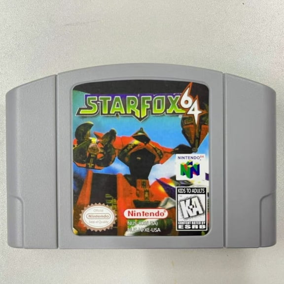 N64 Game Cartridges: Star Fox 64 US Version, Game Card for N64