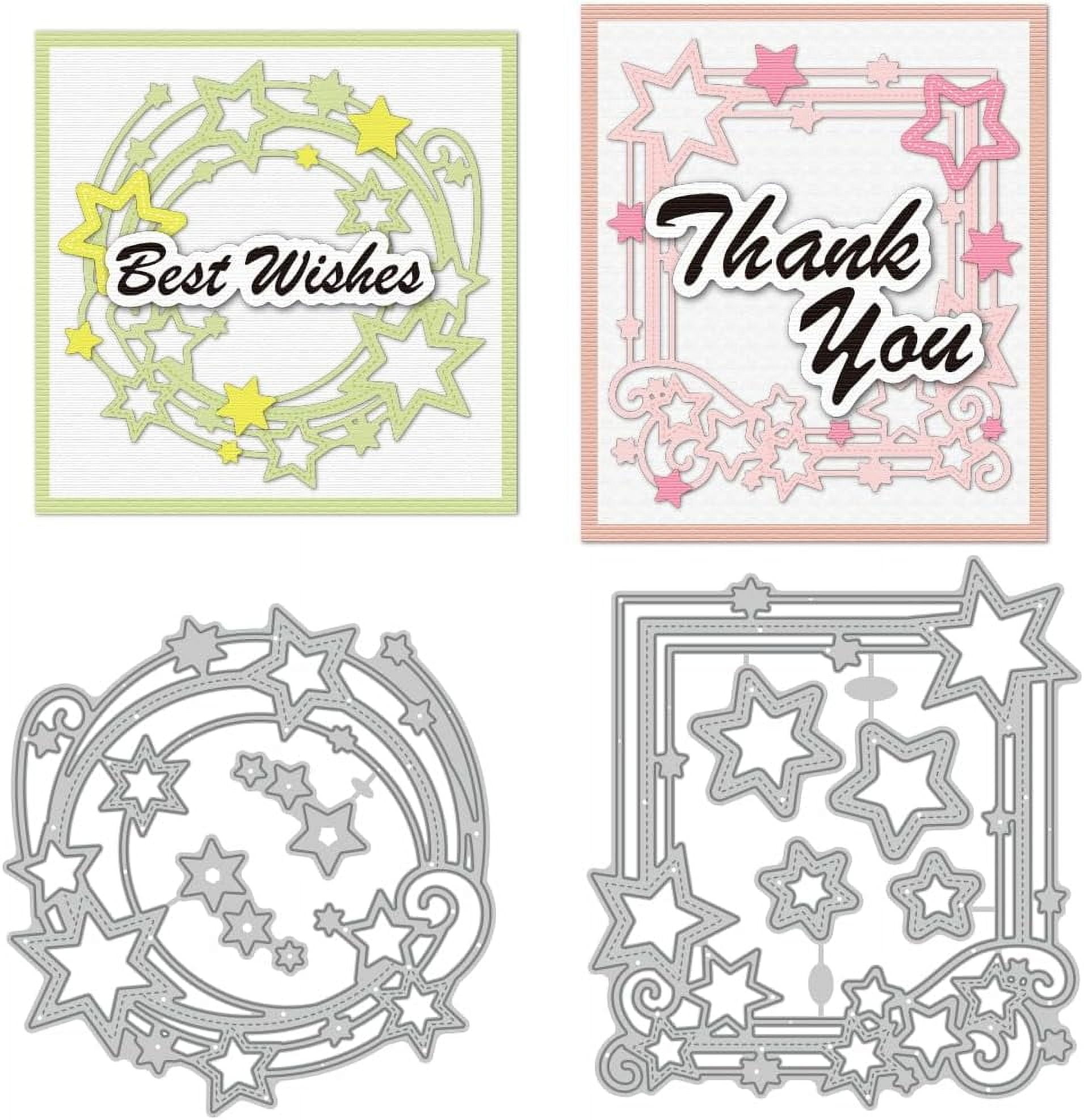 Star Frames Cutting Dies Card Making Die Hollow Borders StencilCuts ...