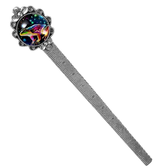 Star Frog Bookmarks: Vintage Silver Lace-Edged Bookmark – a Gift for Readers and Book Lovers