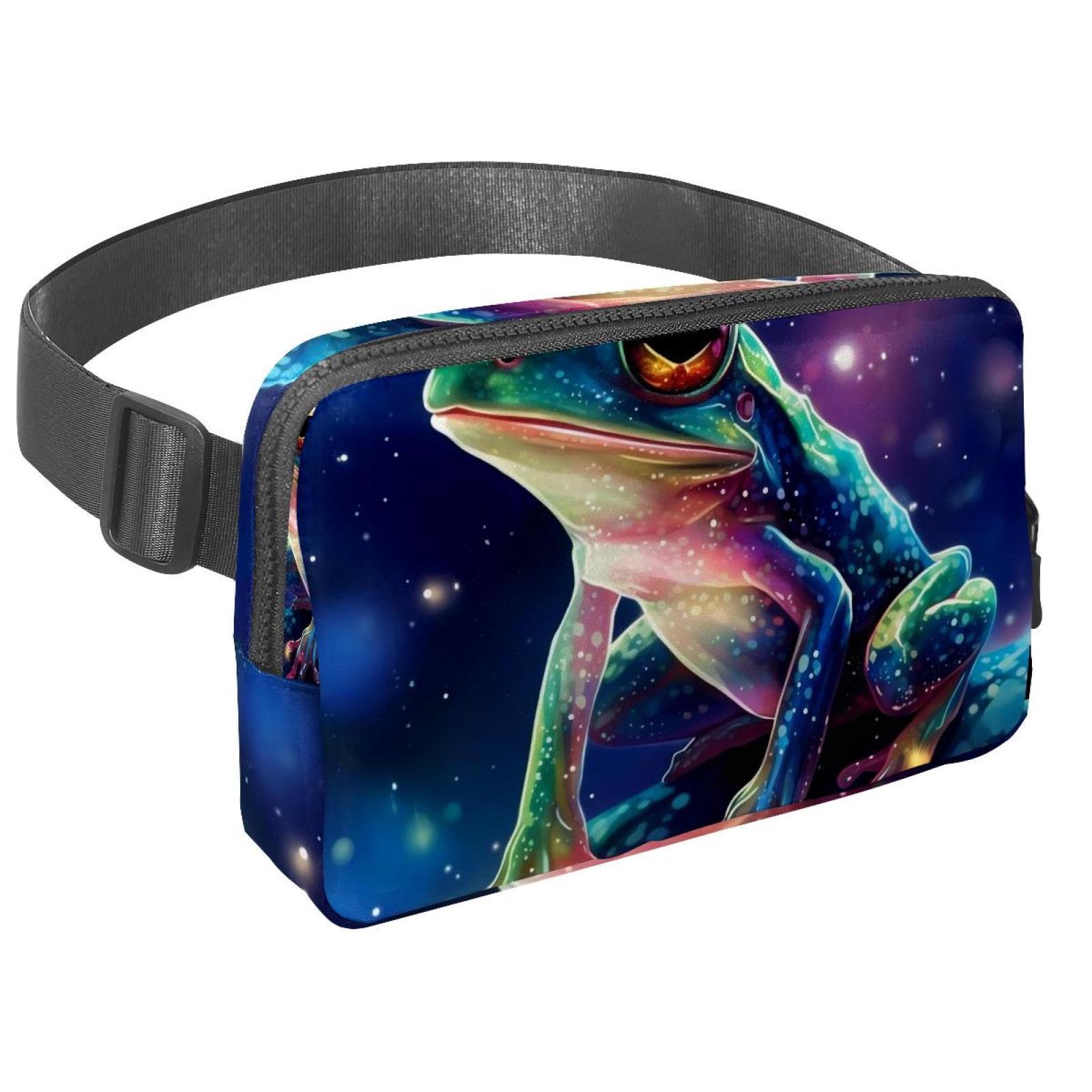 Star Frog Running Belt Money Belt Waist Bag Cross Body Bag Lightweight Adjustable Extension Strap Unisex Black Kindly Waterproof SportsOutdoor Hiking Cycling Travel Gym Workout Running Belt Bag²