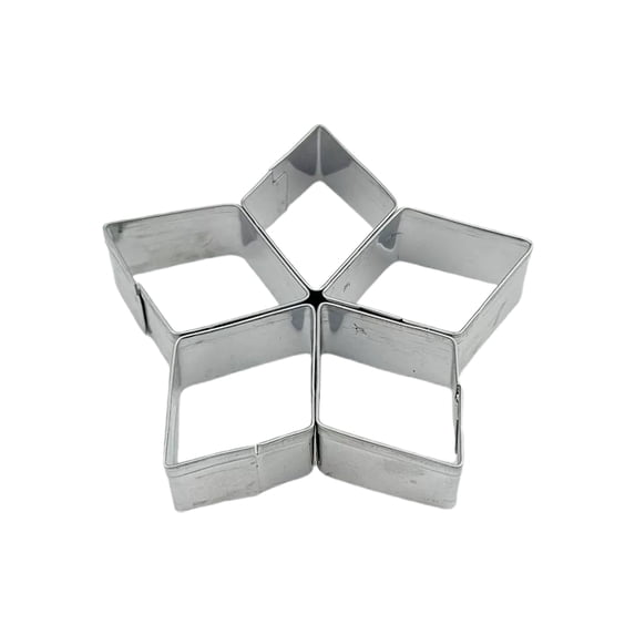 Star Fruit Cookie Cutters, Stainless Steel Non-Stick Baking Mold, Small Star Fruit Shape Cookie Mold for Party DIY Cookies, Easy Clean, Baking Supplies, 1 Pcs