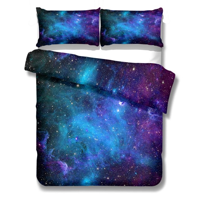 Star Galaxy Duvet Cover Set King Double Full Twin Single Size Bed Linen