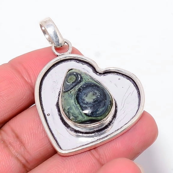 Star Galaxy Jasper - India Handmade 925 Sterling Silver Pendant 1.95" P28
