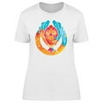 thumbnail image 1 of Star Galaxy Owl Design T-Shirt Women -Image by Shutterstock, Female x-Large, 1 of 2