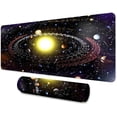 thumbnail image 1 of Star Gaming Mouse Pad 31.5x11.8 Inches Fantasy Cartoon Universe Galaxy Planet Pattern Print Mouse Pad for Home Office Gaming Workbench BDLSMN20, 1 of 6