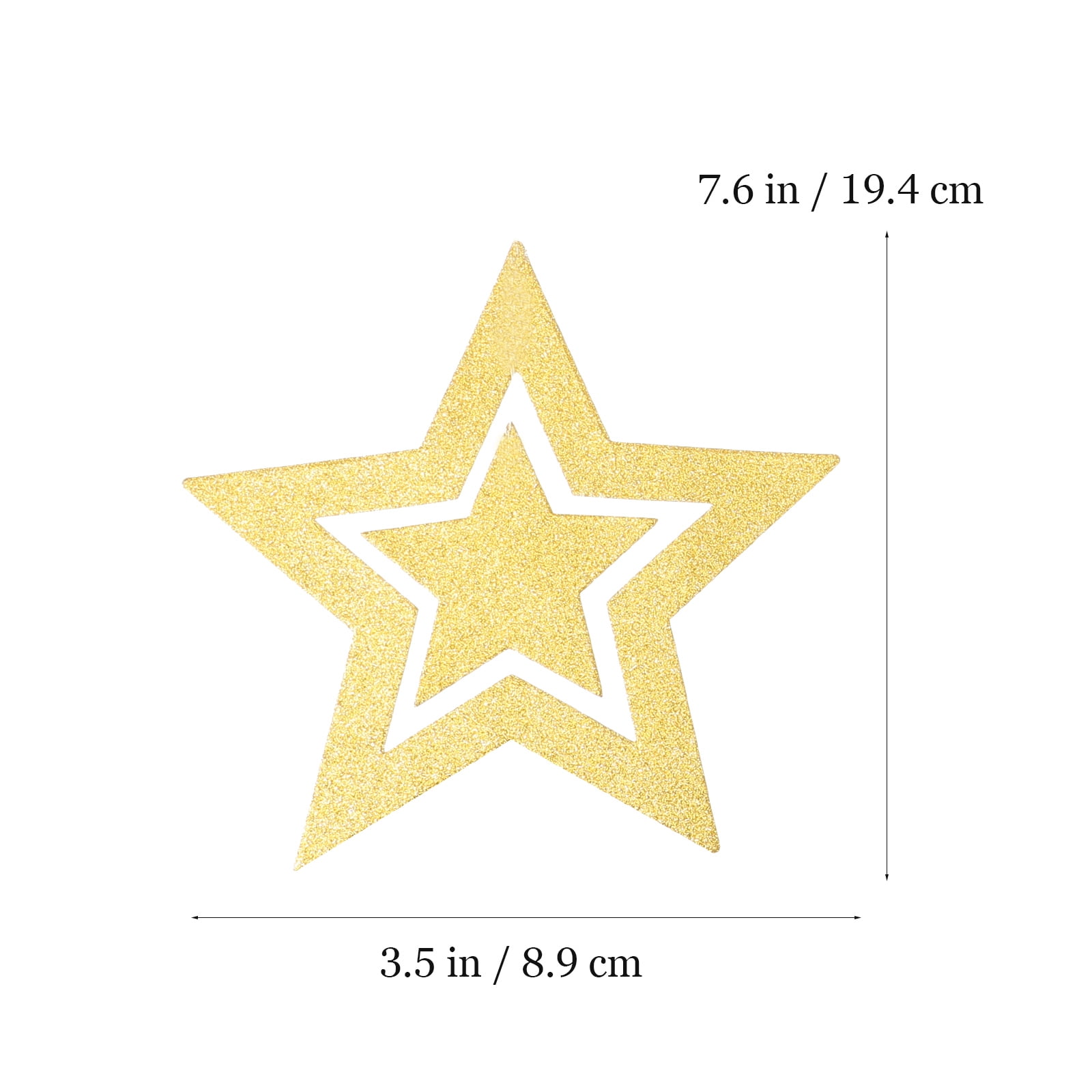 Star Garland Birthday Banner Hanging Party Paper Decoration Decorations Decor Gold Wall Happy