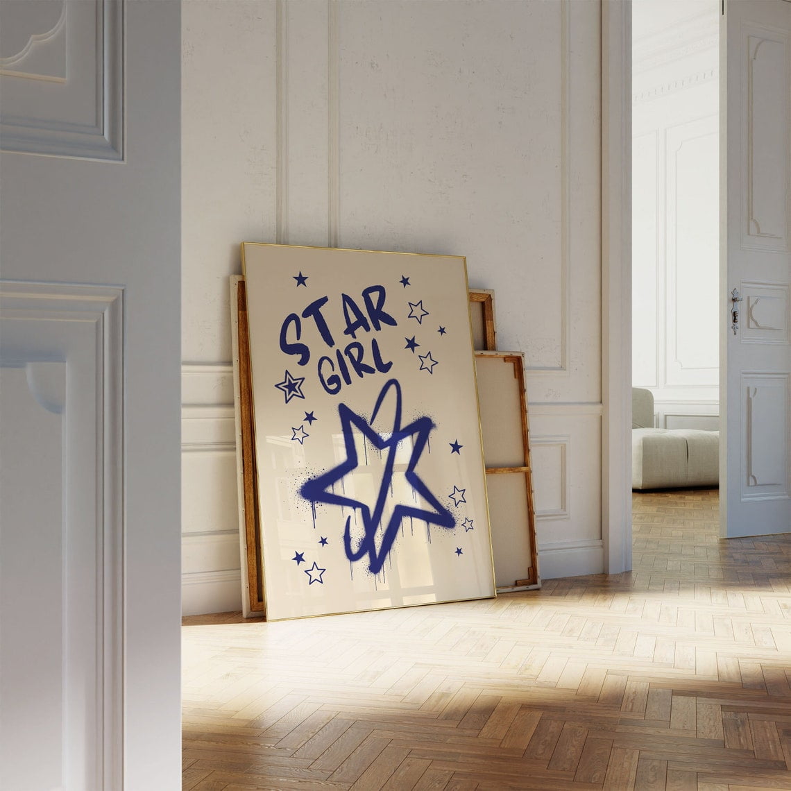 Star Girl Graffiti Poster, Funky Urban, Study Room, Office And Gallery ...