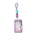 thumbnail image 1 of Star Glamour ID Badge Holders Slide Card Case For Bus Passes Key Card 3-inch Photo Card Protector With Lanyard, 1 of 6