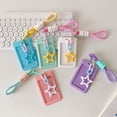 thumbnail image 1 of Star Glamour Id Badge Holder, Slide Card Case for Bus Passes, Key Card & 3-inch Photo Card Protector with Lanyard, Topliu, 1 of 6