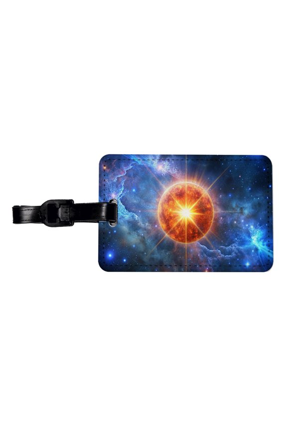 Star Going Nova Sci-fi Galaxy Space Faux Leather Travel Luggage Tag