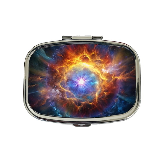 Star Going Supernova Galaxy Space Small Travel Handbag Pill Box Case