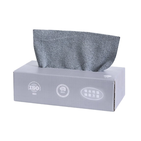 Star Gray Thickened Disposable Kitchen Cloth - 7.87x7.87in 20 Sheets Water-Washable Reusable Dishcloth, Dry & Wet Dual-Use Pull-Out Cleaning Cloth for Kitchen, Dining & Household Cleaning, 1pack