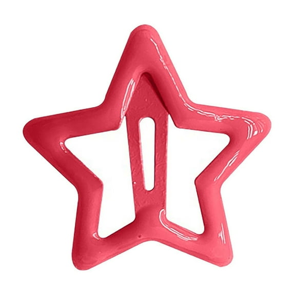 Metal Star Snap Clip Hairpins for Girls Women Cute Hair Accessories Non Barrettes Hair Clips