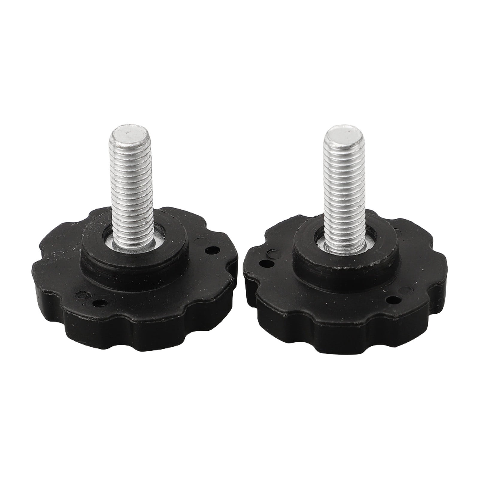 BokWin 2 Pcs M8x40mm Star Hand Knob Tightening Screw Clamping Knob Screw Knob Handle For Umbrella Base Replacement Black