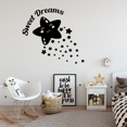 thumbnail image 1 of Star Happy Stars Sweet Dreams Good Night Dream Quotes Cute Sleeping Vinyl Design Wall Sticker Art Decal Boys Girls Kids Toddler Room Bedroom Nursery Kinder Decors Stickers Decoration Size (30x40 inch), 1 of 3