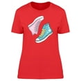 thumbnail image 1 of Star & Hearts Shoes T-Shirt Women -Image by Shutterstock, Female x-Large, 1 of 2