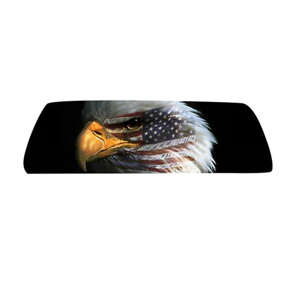 Star Home American Flag Eagle Print Rear Window Graphic Decal Sticker Car Truck SUV Van