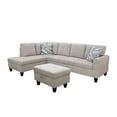 thumbnail image 1 of Star Home Living 3PC Left-Facing Sectional Sofa with Ottoman, 1 of 5