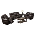 thumbnail image 1 of Star Home Living Corp 3-piece Faux Leather Living Room Set in Espresso, 1 of 5