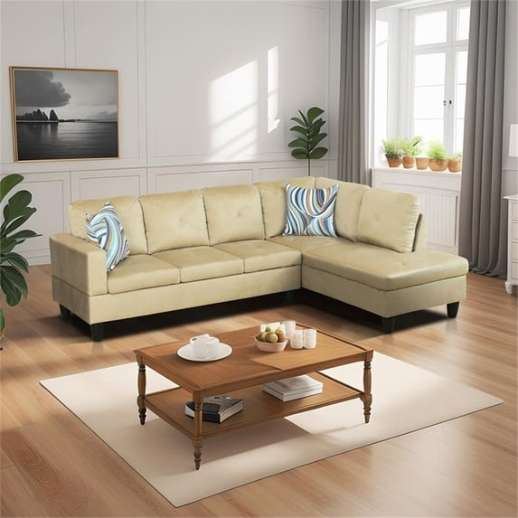 Star Home Living Corp Chris Microfiber Fabric Right Facing Sectional