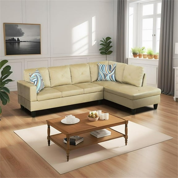 Star Home Living Corp Chris Microfiber Fabric Right Facing Sectional