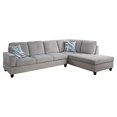 thumbnail image 1 of Star Home Living Corp Harry Fabric Right Sectional Sofa in Elephant Gray, 1 of 2